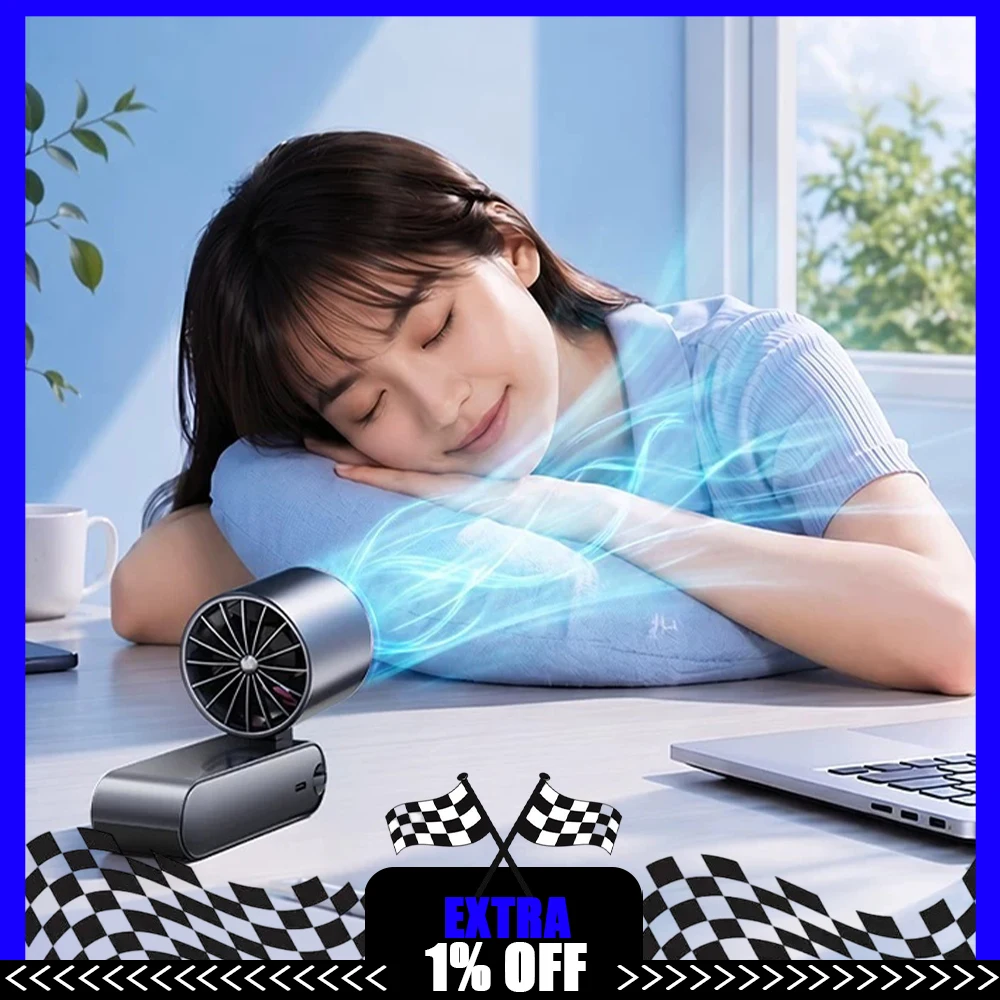 AUX FT-30-B1202 Handheld Small Fan Semiconductor Refrigeration Handheld Fan Light Tone And Low Noise Mode Light Weight For Gifts