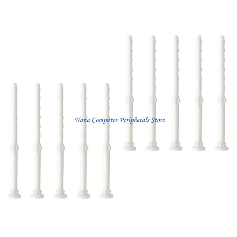 F68C 10 stuks 25 mm PC-behuizingsventilator Anti-geluidsreducerende trillingsschroefventilator Zachte siliconen