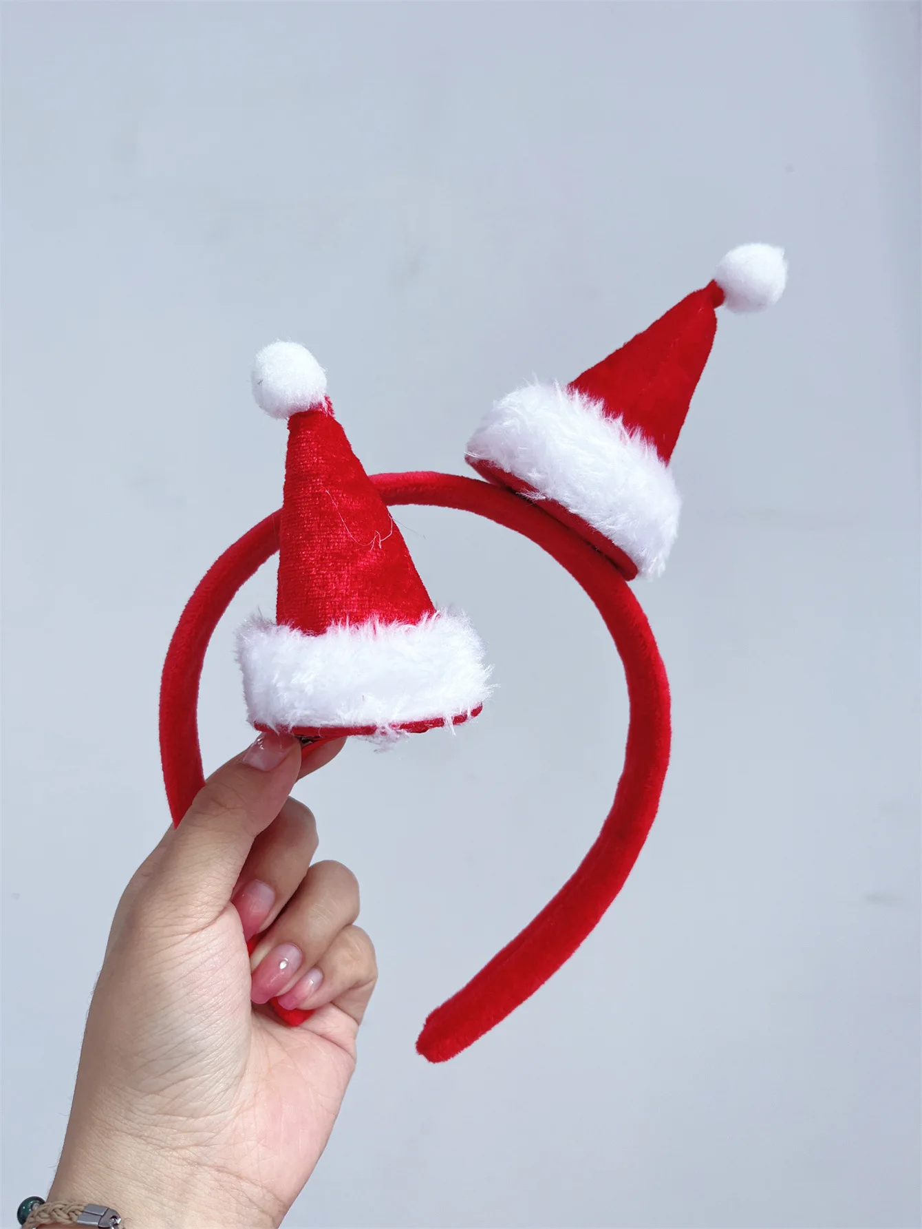 Christmas hat Headband Autumn Winter Cute Cartoon Headwear Plush Funny Festival hair accessories jewelry