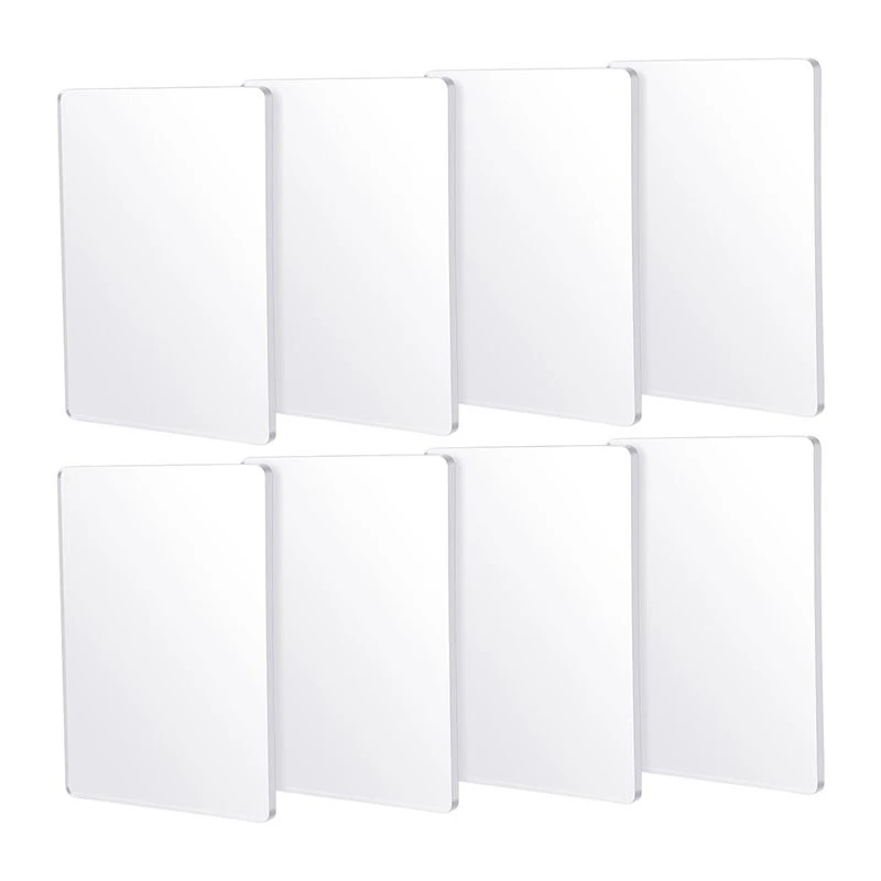 NEWX13A  5 X 7 Inch Reusable Silicone Monoprinting Print Plates 8Pack Plate Class For Printmaking For Card Making