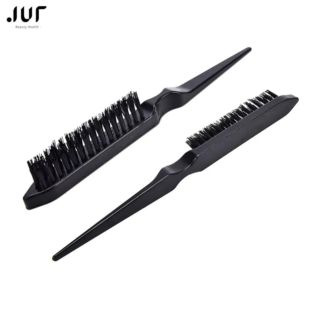 1Pc Schwarz farbe 23CM Pro Salon Friseursalon Teasing Zurück Haar Kämmen Pinsel Slim Line Styling Kamm Hohe Qualität