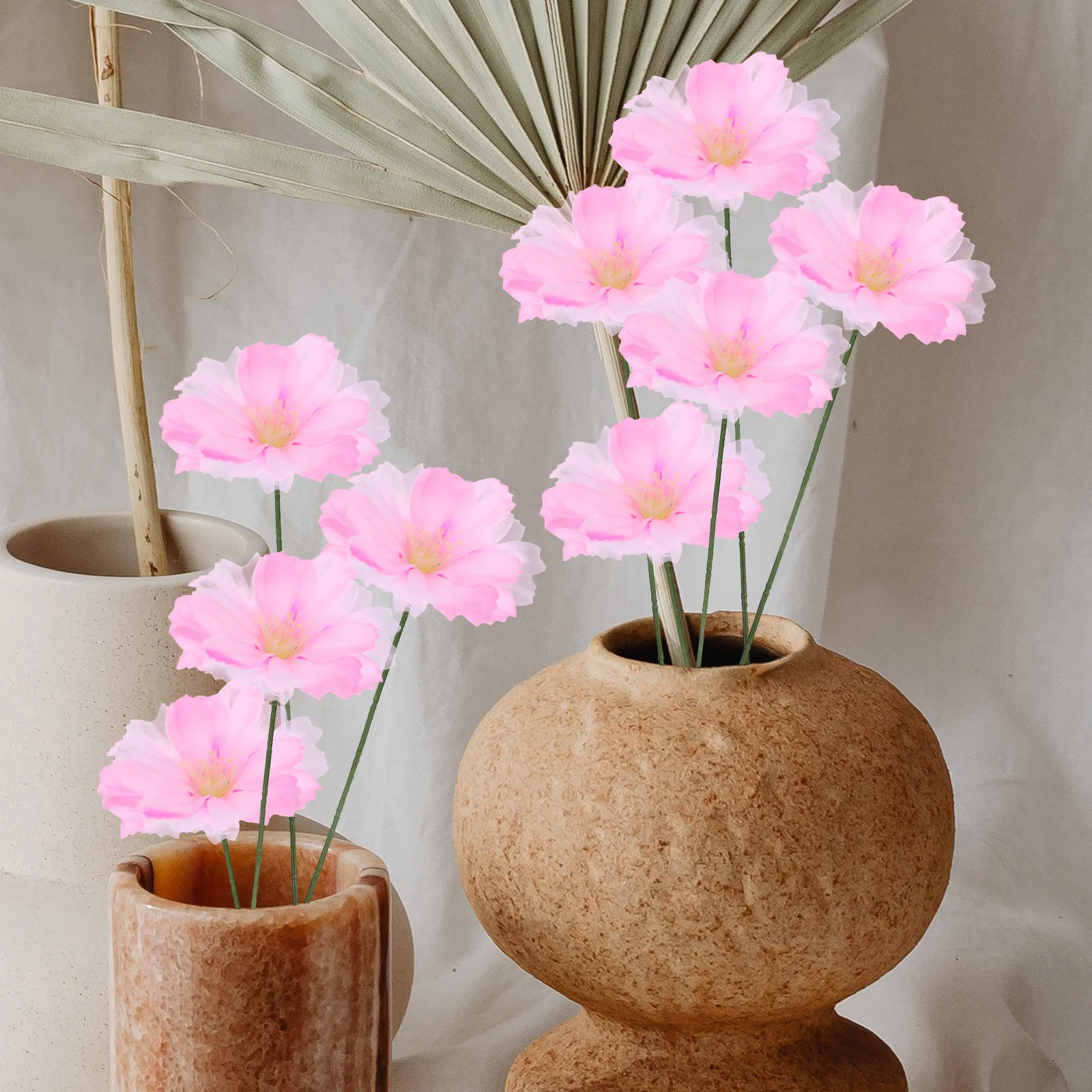 100 قطعة رؤوس زهور اصطناعية مزخرفة من البلاستيك الحريري زهور صغيرة للحرف اليدوية ديكور زهور صغيرة لرؤوس الزهور اليدوية