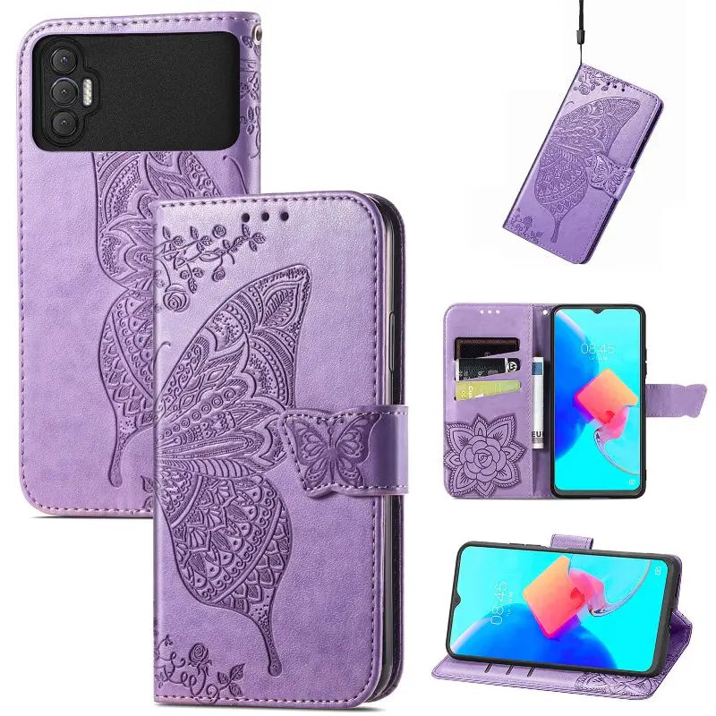 Funda de cuero con tarjetero y mariposa para teléfono, carcasa con tapa y soporte magnético para Tecno POP 5, 4 Pro, Infinix Note 12, 11, 10, 5G, Pro Smart 6, 5