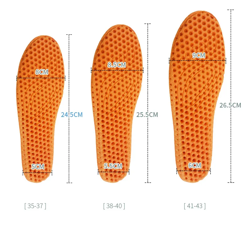 3–4 cm große Memory-Schaum-Einlegesohlen für Schuhe, Herren-Einlegesohlen zur Erhöhung der Höhe, atmungsaktive, schweißabsorbierende Einlegesohlen für Füße, Laufzubehör – Detail 10