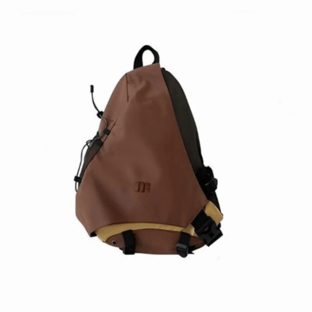 Unisex Nylon Chest Pack Large Capacity Multi-Pocket Travel Crossbody Bag Lightweight Shoulder Bag Outdoor Sports