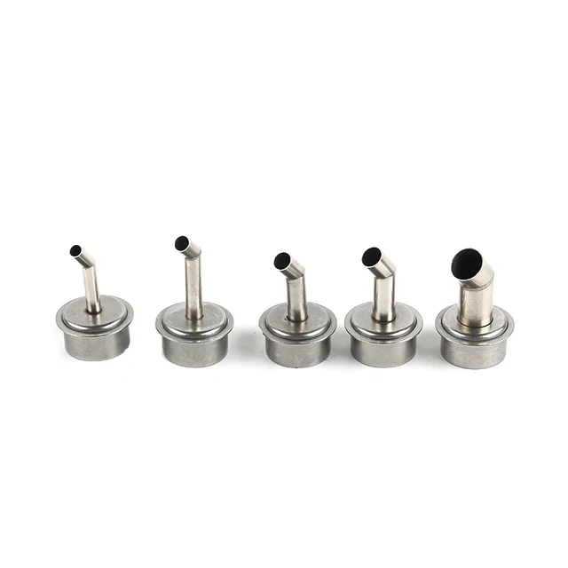 5mm 6mm 7mm 8mm 12mm Wygięta, zakrzywiona dysza grzewcza do pistoletu termicznego Dysza ukośna do pistoletu na gorące powietrze do stacji lutowniczej QUICK 861DW