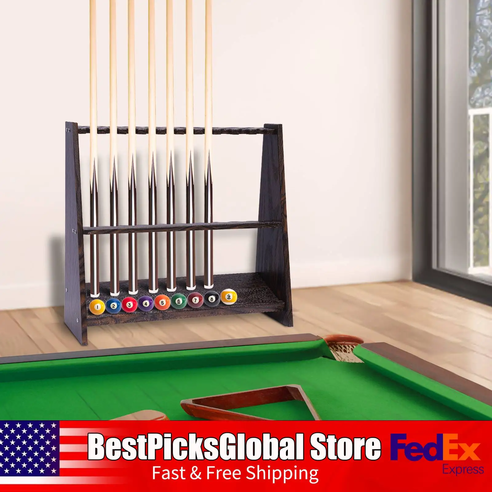 

Держатель для бильярдного кия с несколькими отверстиями, 35 мм, апертура, напольное крепление, органайзер для бильярдных клюшек для деловых клубов, спортивных центров (10 отверстий)