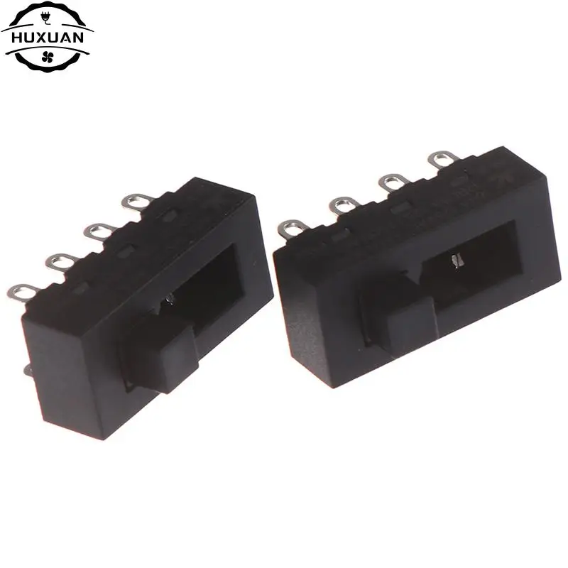 2 Pcs/lot Black 12A 250V 3 Position 8 Pin Toggle Slide Switches LQ-103H Hair Dryer Switches