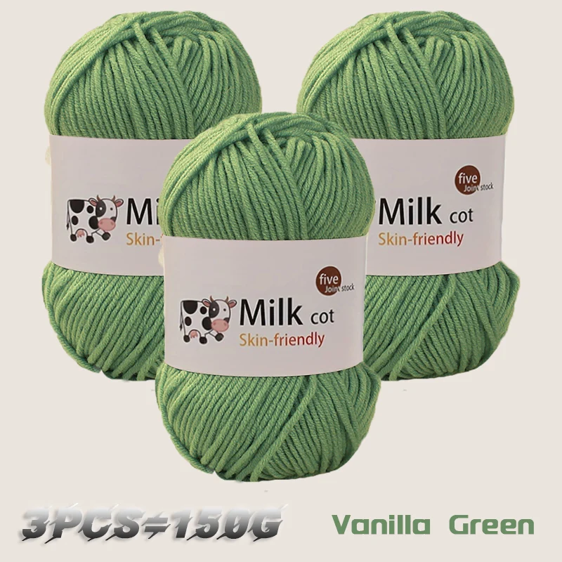 150 g 5-strängiges Milchgarn, handgefertigt, mitteldick, zum Selbermachen, gewebt, für Puppen, Pullover, Blumenmütze, Schal, Garnball