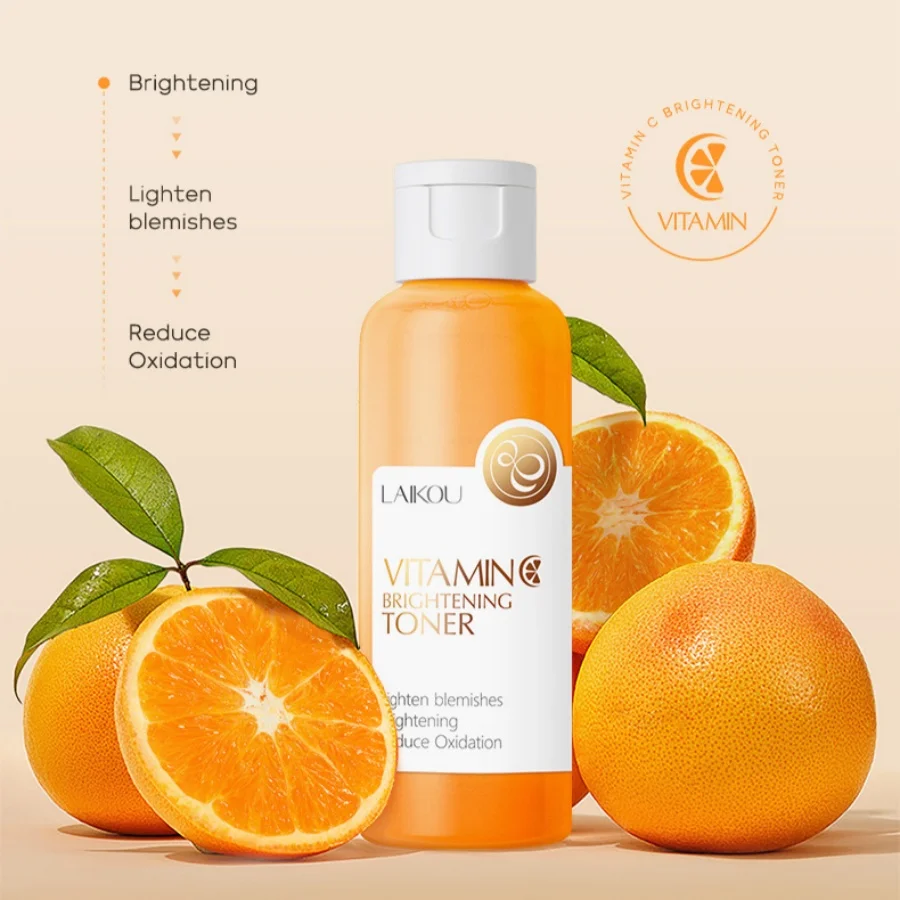 Tónico iluminador con vitamina C, 100ml, cuidado de la piel, hidratante para una piel brillante con propiedades antioxidantes, cuidado coreano de la piel