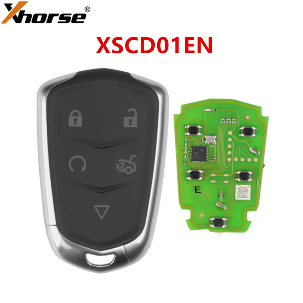 1/3/5PCS XHORSE XSCD01EN XM38 Series Universal 5-Button VVDI Smart Remote Key