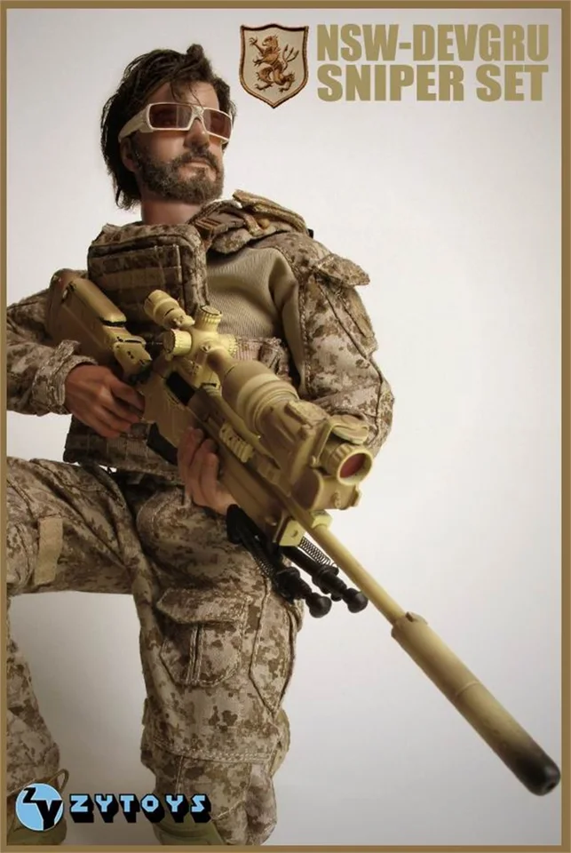 ZYTOYS 1/6th US Seal Devgru Specail Army Soldier Sniper AOR1/AOR2