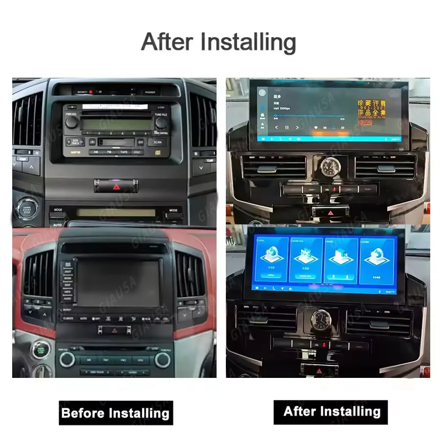 

Android 14 Car Multimedia Player Radio For Toyota Land Cruiser 200 LC200 2008 2009-2015 CarPlay Navigation GPS 4G WiFi Head Unit