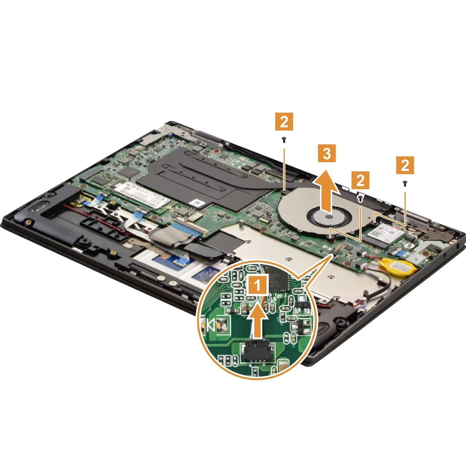 Lenovo Yoga 720-12, 720-12ikb 시리즈 노트북용 4핀 CPU 냉각 팬