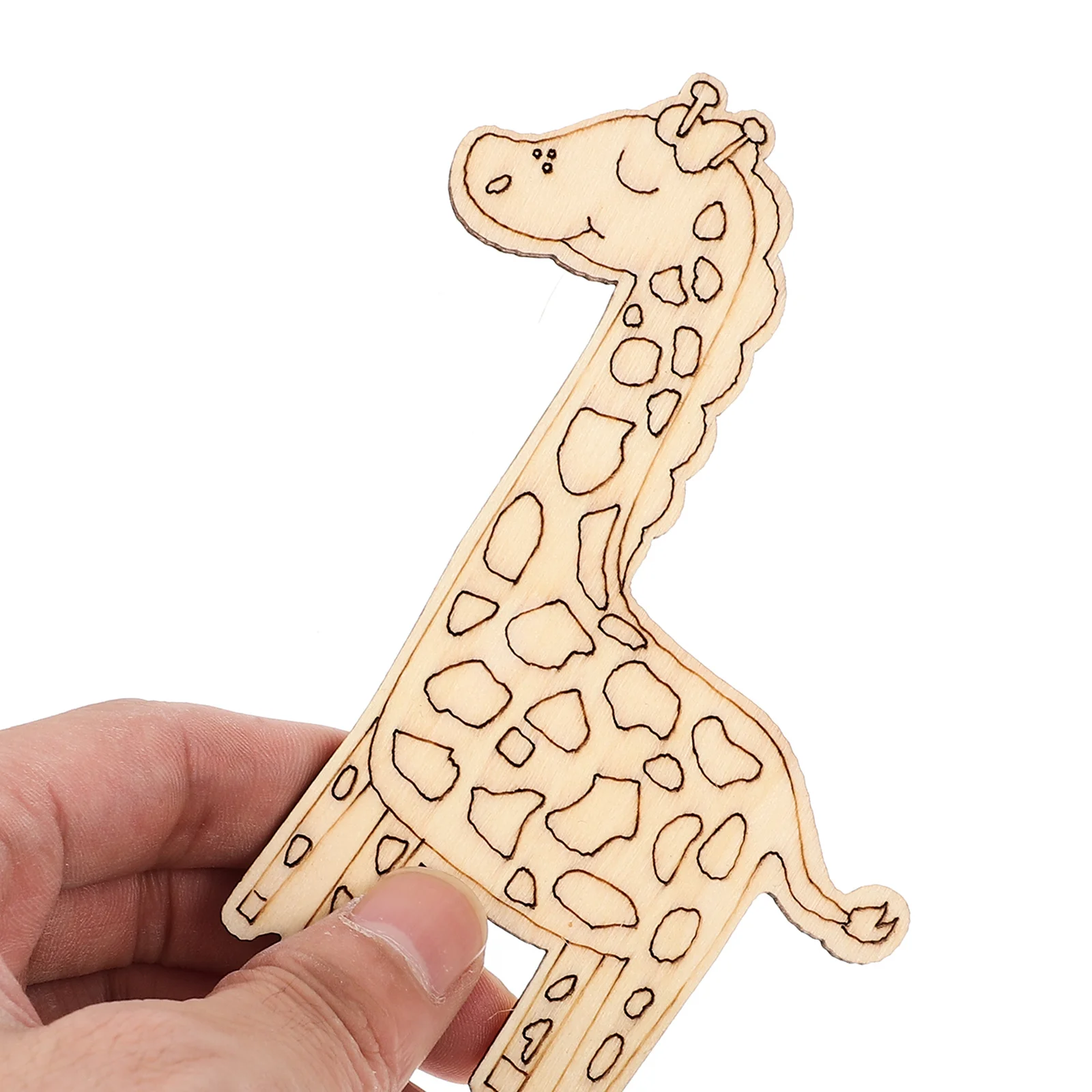 

40Pcs Unfinished Wooden Animal Cutouts Blank DIY Craft Painting Decoration Chips Smooth Edges Durable Wood Wooden Animal Cutout