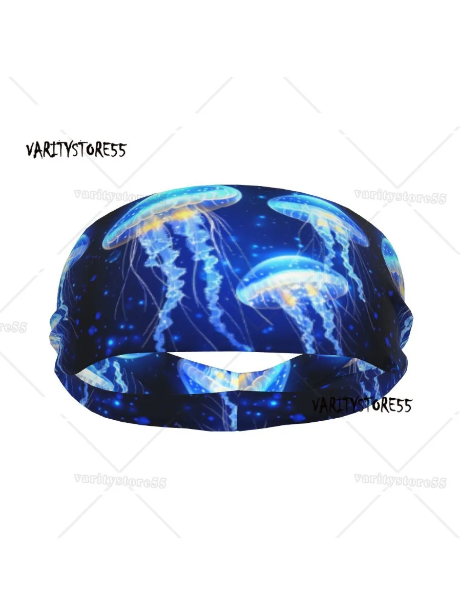 AliExpress Sports Headband Jellyfish Underwater Marine Creatures In Deep Sea Running Fitness Sweatband Absorbent Cycling Jog Hair Bandage