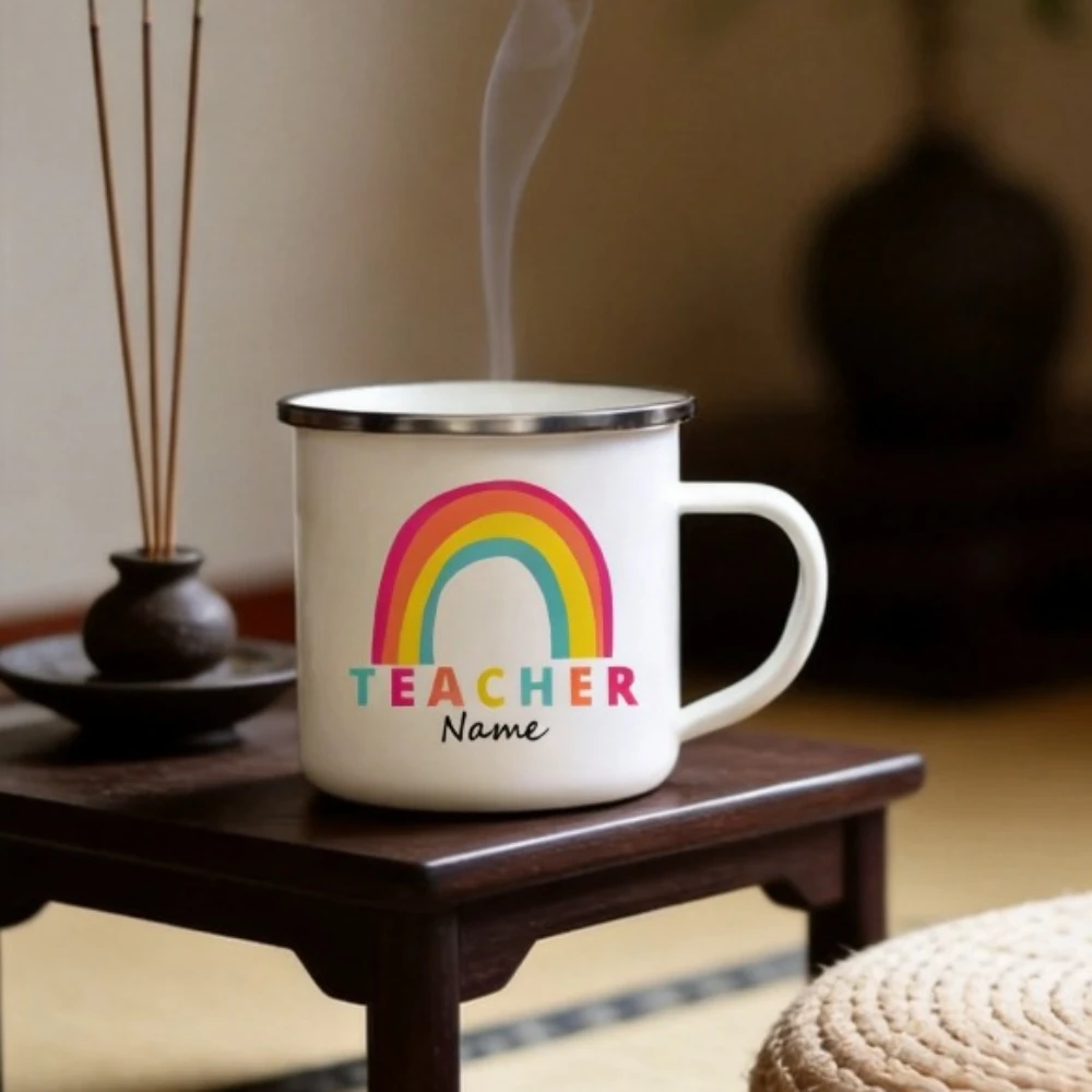 Coffee Tea Name - Tazza Personalizzata con Nome Arcobaleno, Tazza