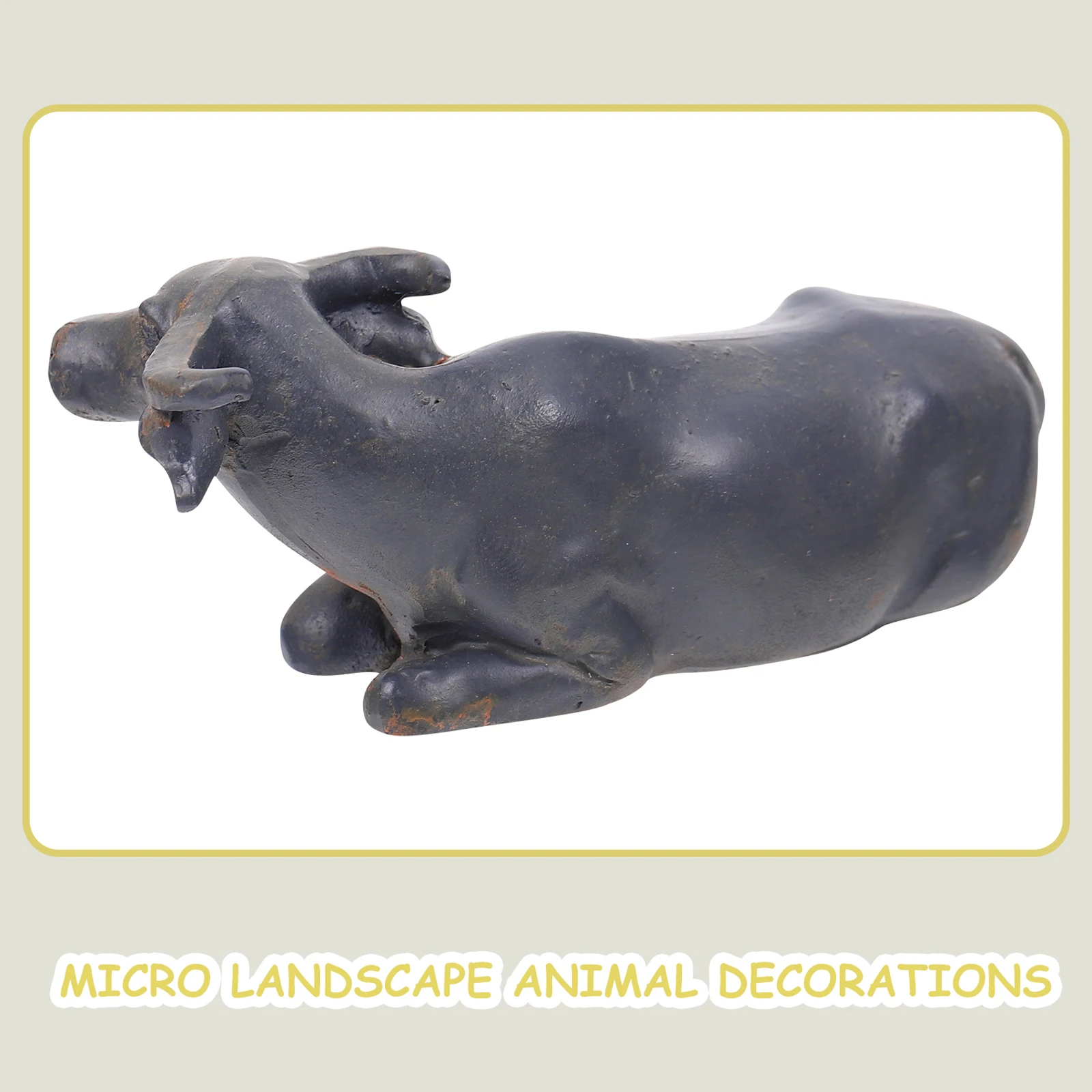

1PCS Resin Cow Figurine Desktop Decor Mini Farm Adornment Calf Model Crafts Practical Lovable Sculpture Statue