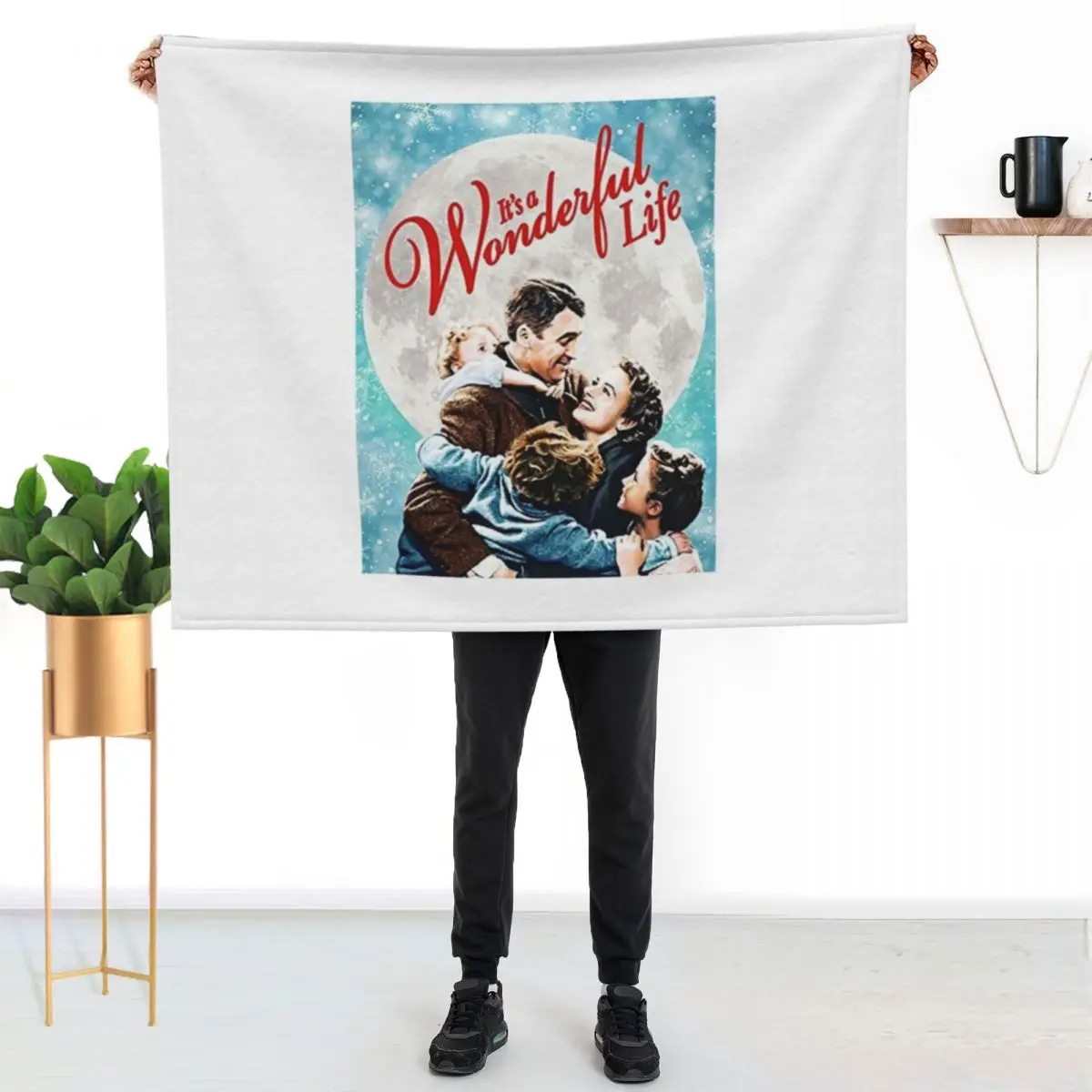 its wonderful life family Throw Blanket Luxury Stuffeds sofa bed Luxury Thicken wednesday Camping Blankets