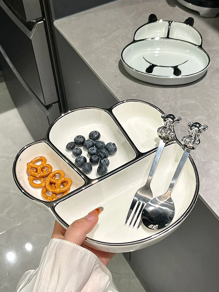 

Керамическая тарелка, милая и ценная тарелка в западном стиле, тарелка для закусок для девочек, столовый сервиз тарелок