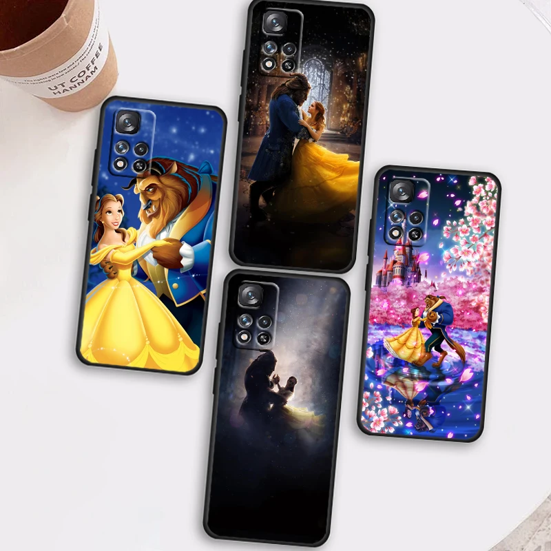 

Disney Beauty And Beast For Xiaomi Redmi Note 12 Pro 11T 11E 11S 10T 10S Turbo Plus Max Lite 5G Black Soft Phone Case