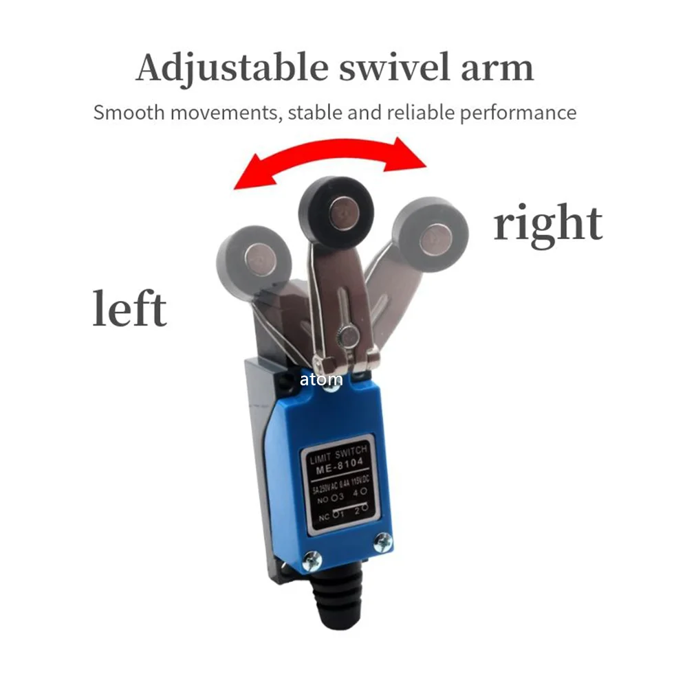 ME ME-8108 8104 8107 8122 9101 limit switch Rotary Adjustable Roller Lever Arm Mini Limit Switch TZ-8108 Momentary