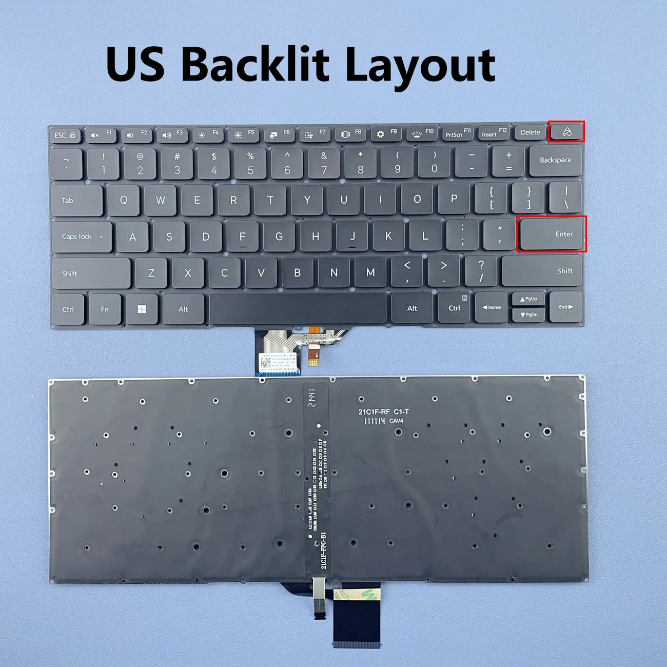 US Backlit Laptop Keyboard for MI Redmi Book Pro RMA2207/RMA2208 Series MK100000007A9 MK100000007A9 KT0121C2FS41USA00