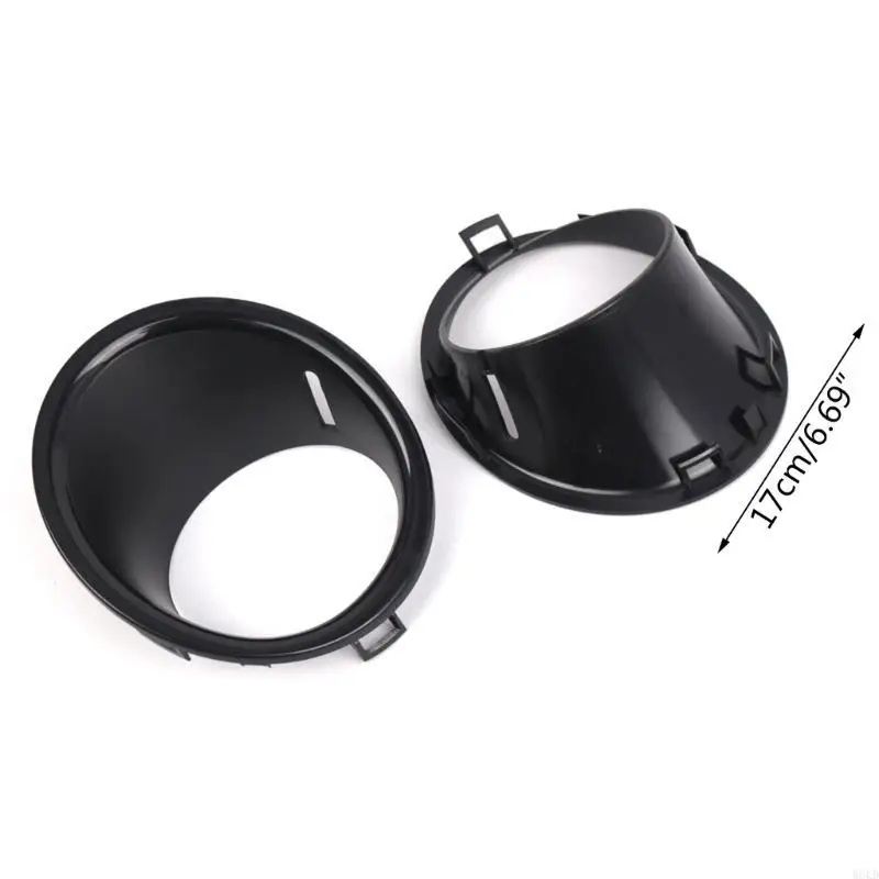 

W8KD For R56 R57 Fog Lamp Light Cover Guards Front Bumper Rings Decoration Frame Trim