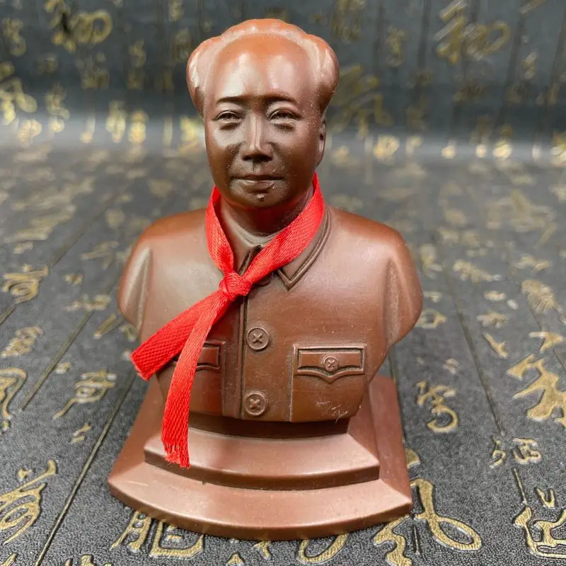 Bronze-colored decorative items for the living room Chairman Mao statue office souvenirs sculpture ornaments