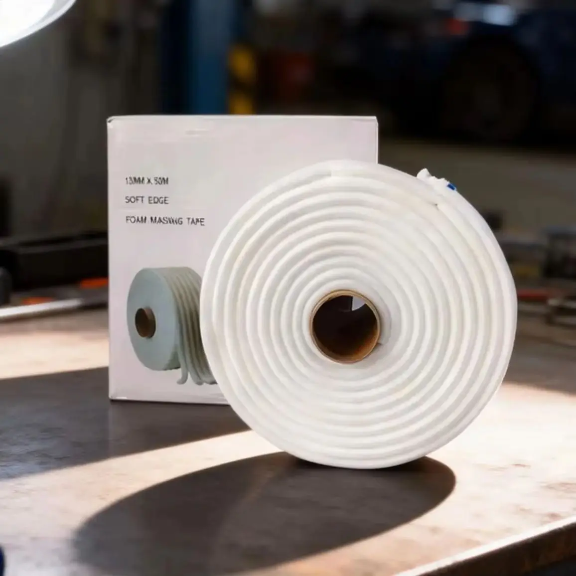 

13mm/50m Edge Foam Masking Tape for Car Paint Protection Spray Tool Sponge Tape Door Seal Shelter for Apertures