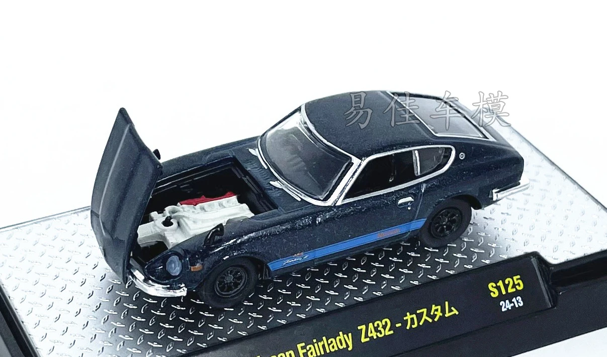 M2 machines 1/64 1970 Fairlady Z432 black Die-cast alloy car model collection display regalo per bambini