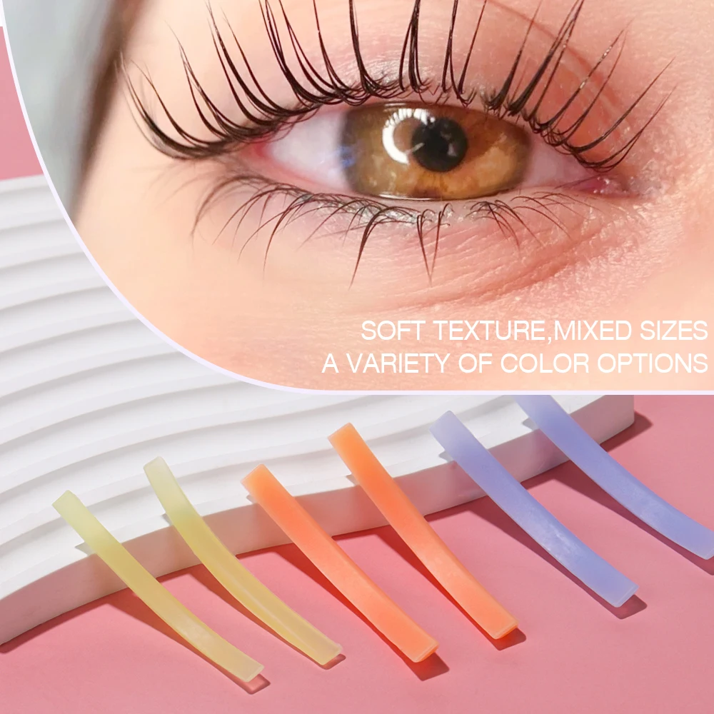 Rolos de Silicone para Lash Lift e Tintura, Curvatura U, 3 Tamanhos, Rolos de Lifting Natural, Escova Lami de Alta Qualidade para Lash Lift e Tintura