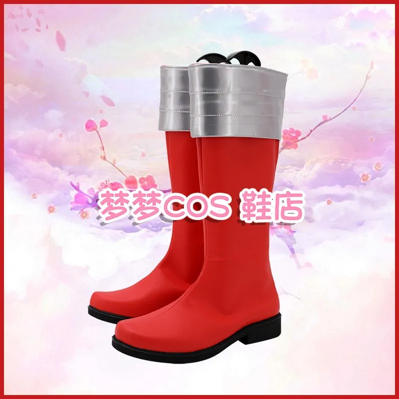 Super Sentai kaizouku sentai gokaiger Gokai rouge Cosplay Costume chaussures carnaval fête Halloween bottes à la main Faux cuir bottes