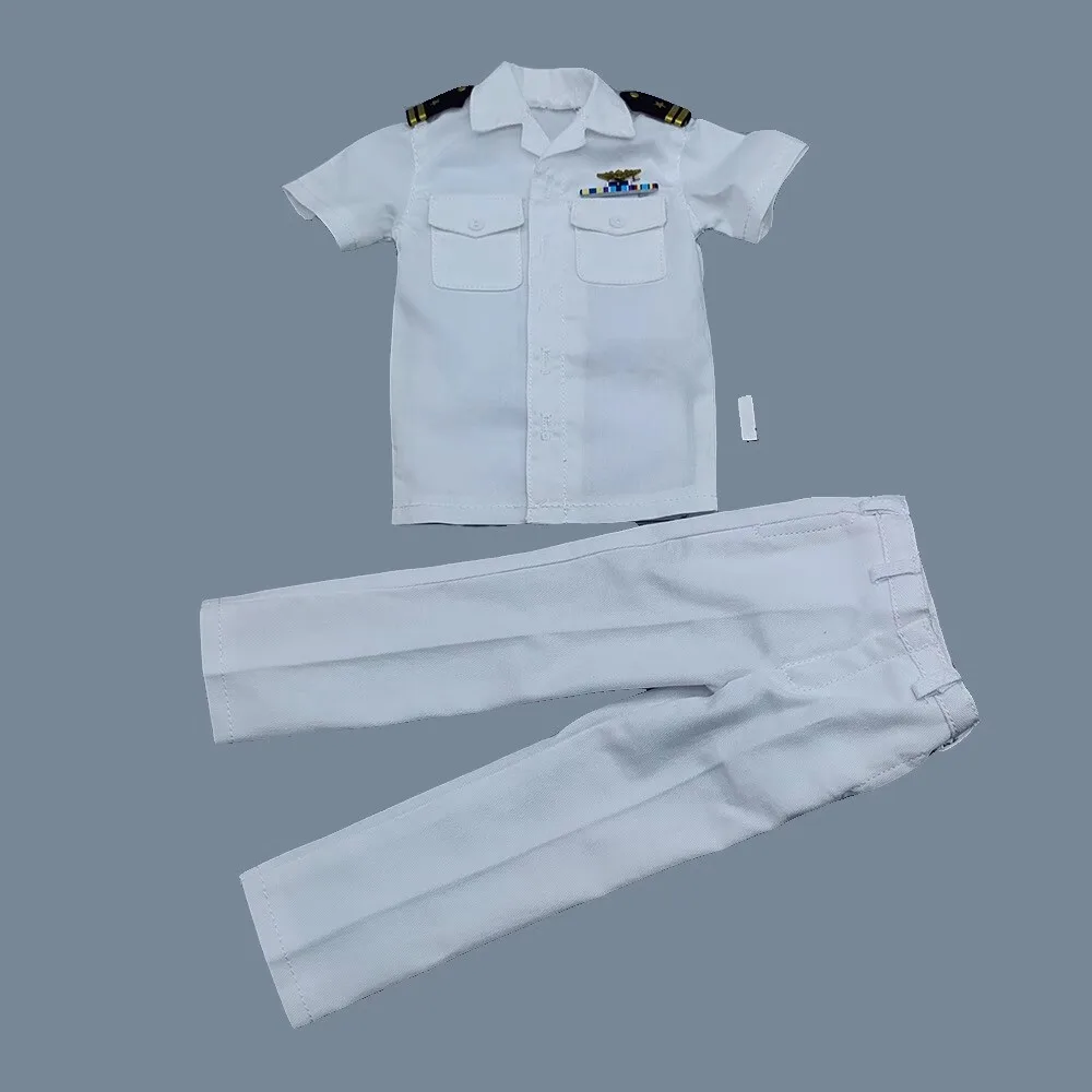 

White Navy Uniform Set Model for 1/6 Scale Soldier DID MA80181 US Navy Pilot