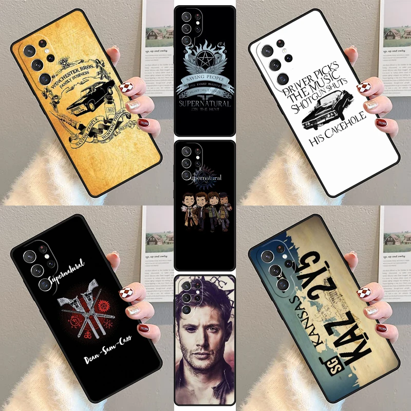 Supernatural Winchester Phone Case For Samsung Galaxy S23 S21 S20 FE S24 S22 Ultra Note20 S10 S9 S8 Plus Silicone Cover