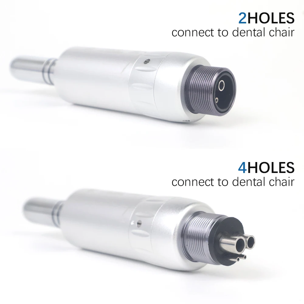 Electric den tal Slow Low Speed E-type Metal Air Motor 4HOLE Handpiece Fit Micromotor