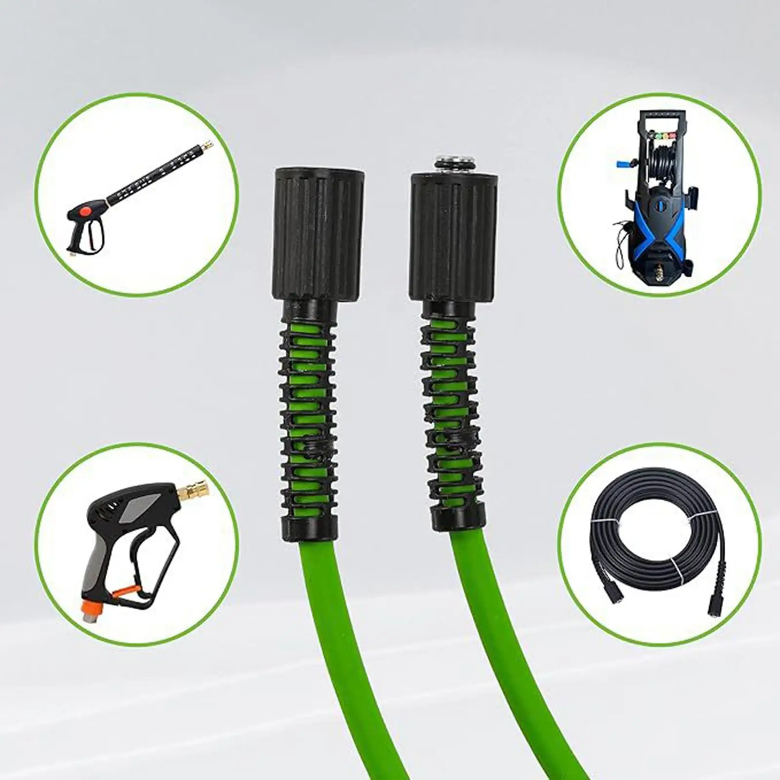 

Шланг для мойки высокого давления 3300 фунтов на кв. дюйм, устойчивый к перегибам, сменный шланг для насоса, для универсальных электрических моек высокого давления