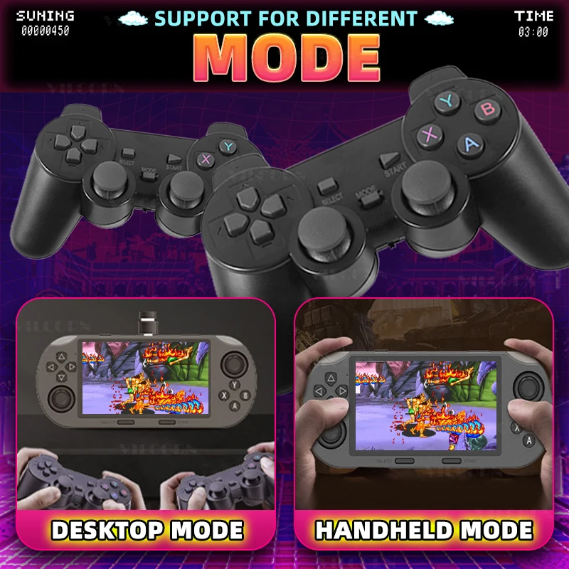 جديد SF3000 المحمولة وحدة تحكم بجهاز لعب محمول جيب لعبة فيديو لاعب 20000 ألعاب ل PS1 SFC Gameboy آلة هدية للأطفال صندوق ألعاب