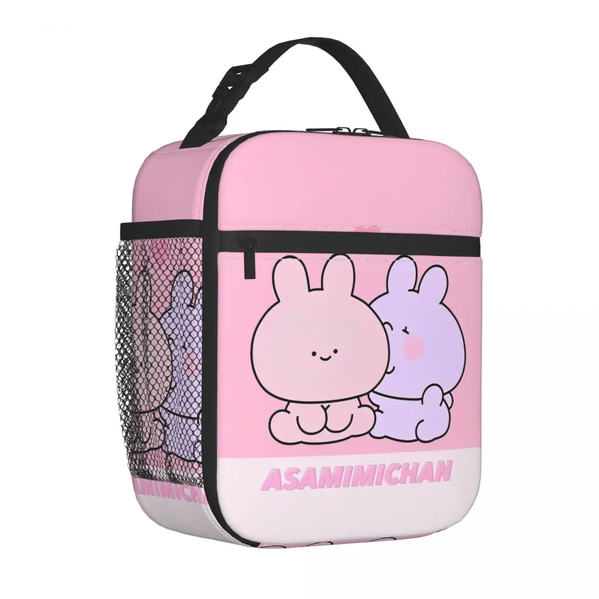 Asamimichaan Cute Asamimi Couples Insulated Lunch Bag High Capacity Lunch Container Thermal Bag Tote Lunch Box Office Food Bag