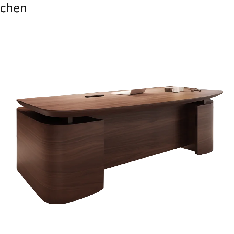 ZML solid wood desk boss table simple modern high-end office president table