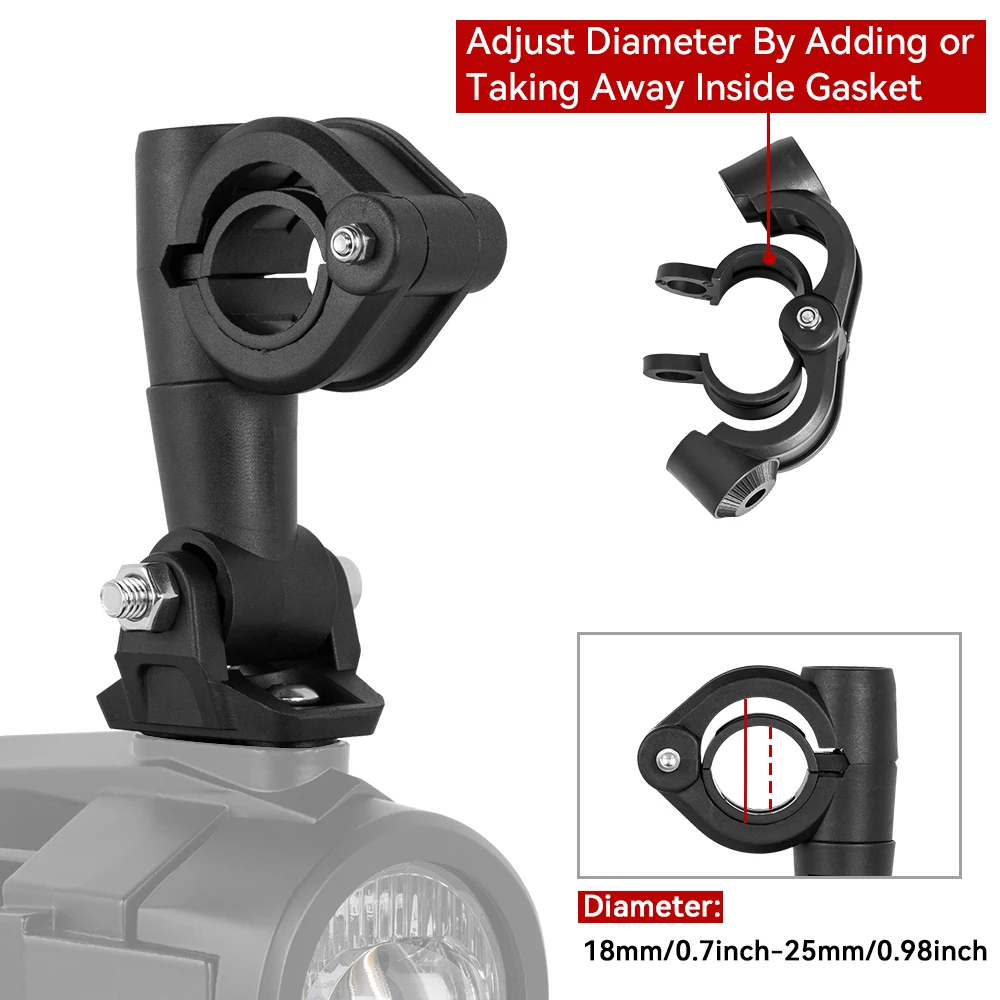 Motorcycle Fog Lamp Supporter Spotlight Mount for BMW R1200GS Motorcycle Fog Light Bracket Headlamp Holder Motos Accesorios image 6