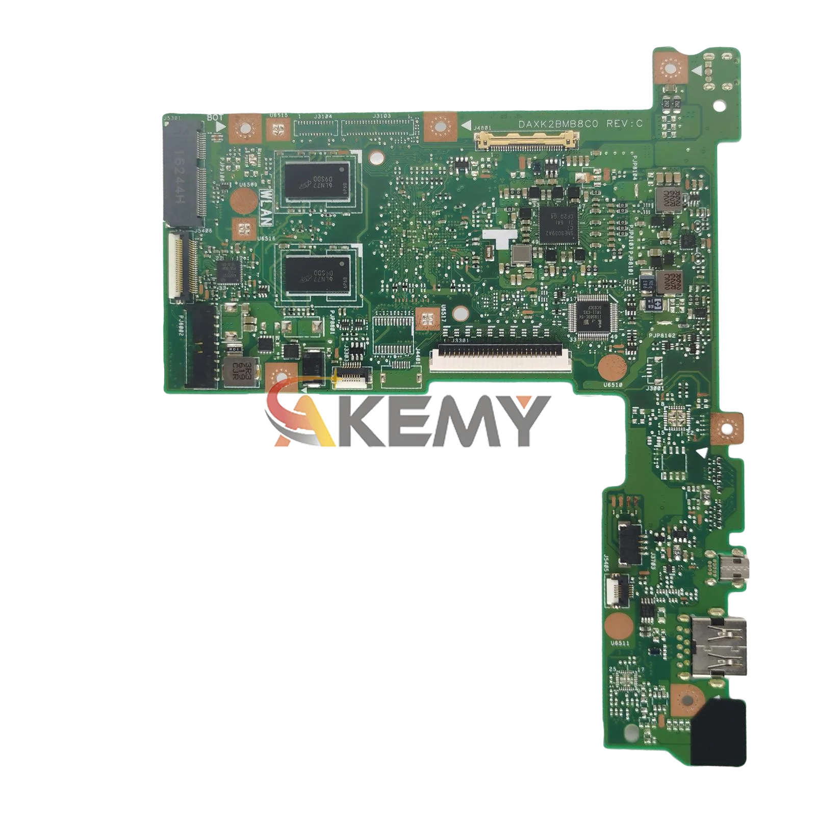 E200ha placa-mãe do portátil para asus ebook e200ha e200h e200han notebook mainboard com z8300 100% testes ok transporte rápido stk