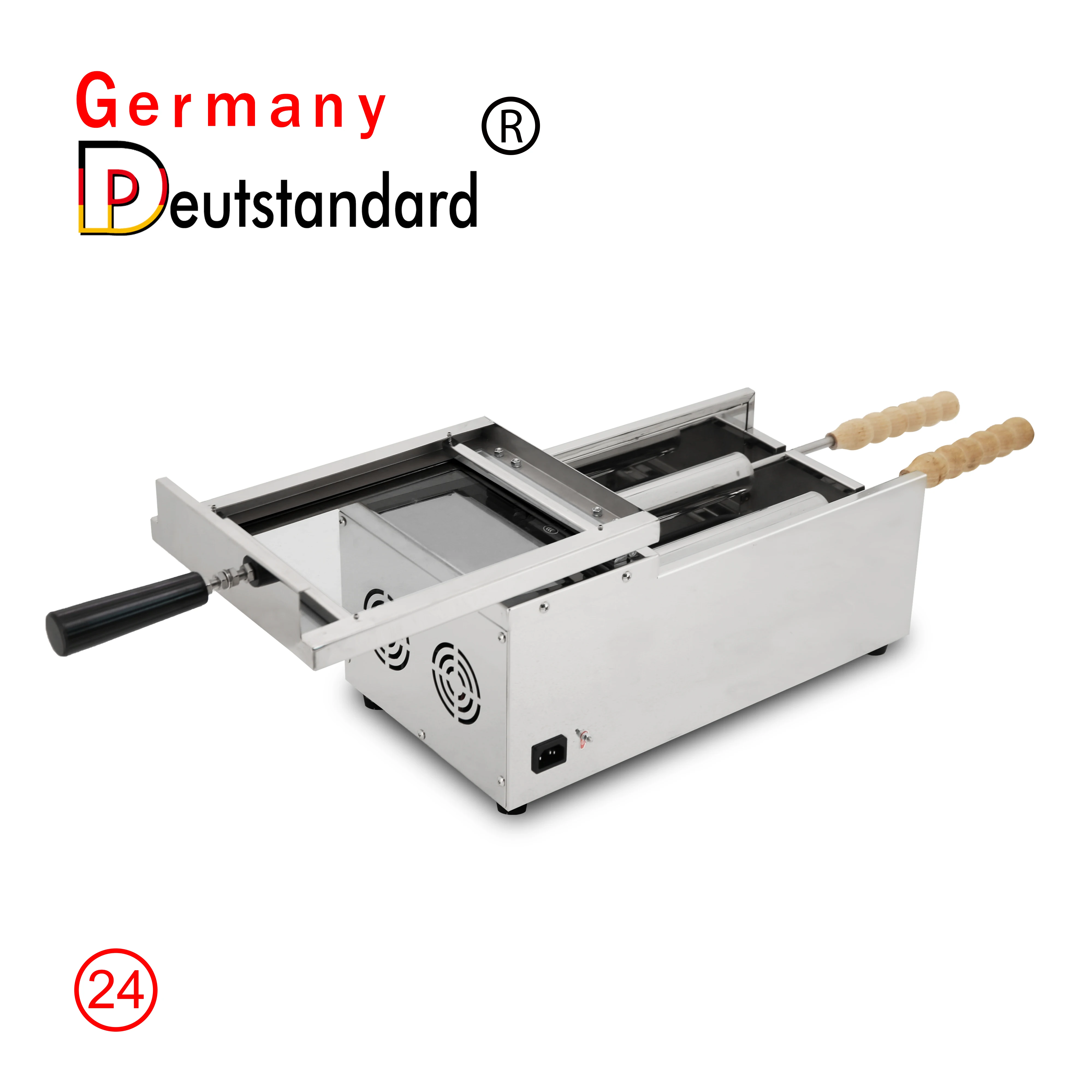 Germany Deutstandard NP-24 Chimney Cake Kurtos Kalacs Machine 201 Stainless Steel Chimney Cake Maker for Sale