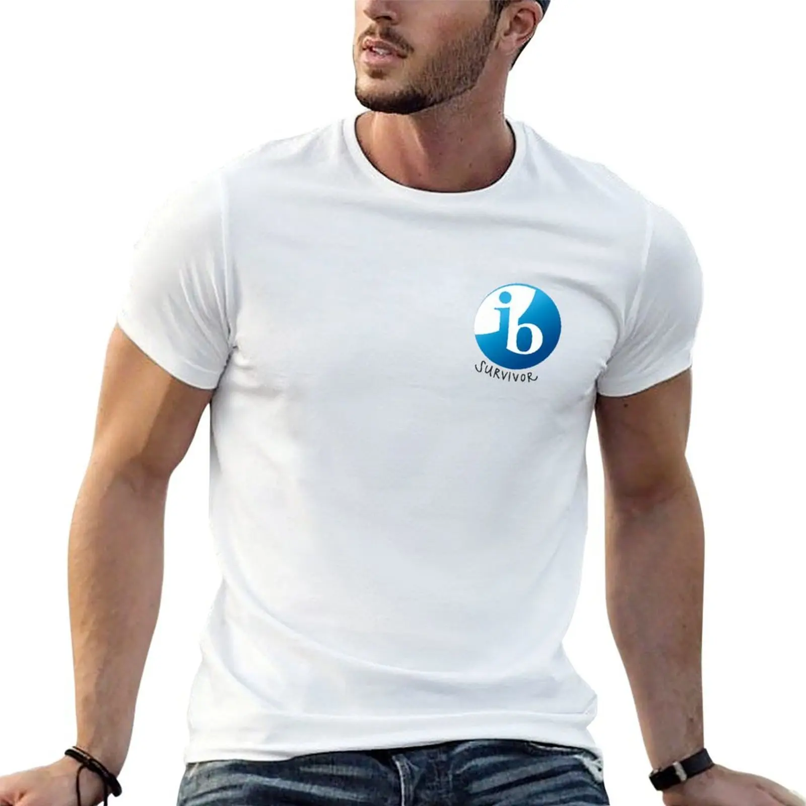 

IB Survivor T-Shirt man t shirt heavy cotton man tshirt t shirts for man slim fit T-Shirt