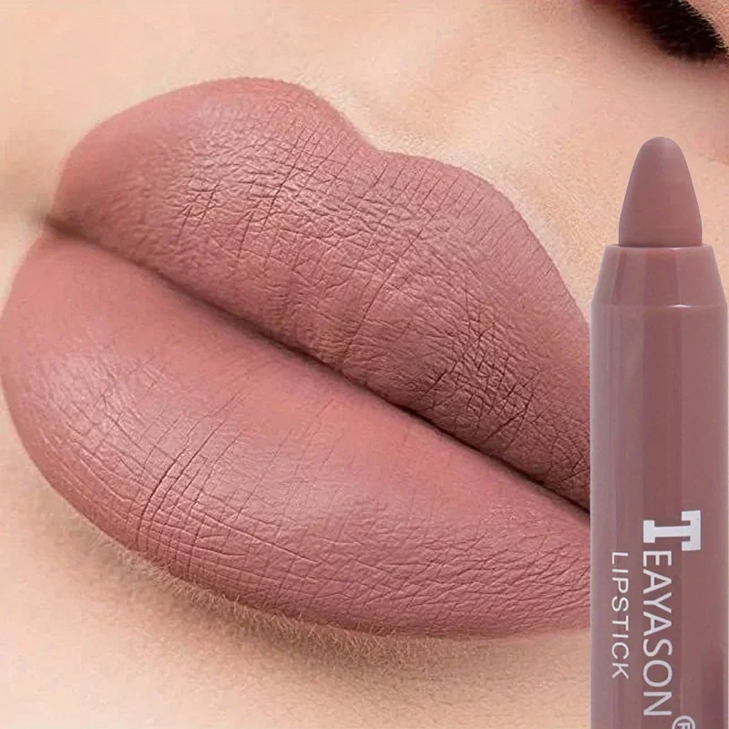 12 Colors Matte Lipstick, Pigmented Moisturizing Lip Gloss, Easy-to-apply Lip Gloss, Matte Rotating Lipstick Pen