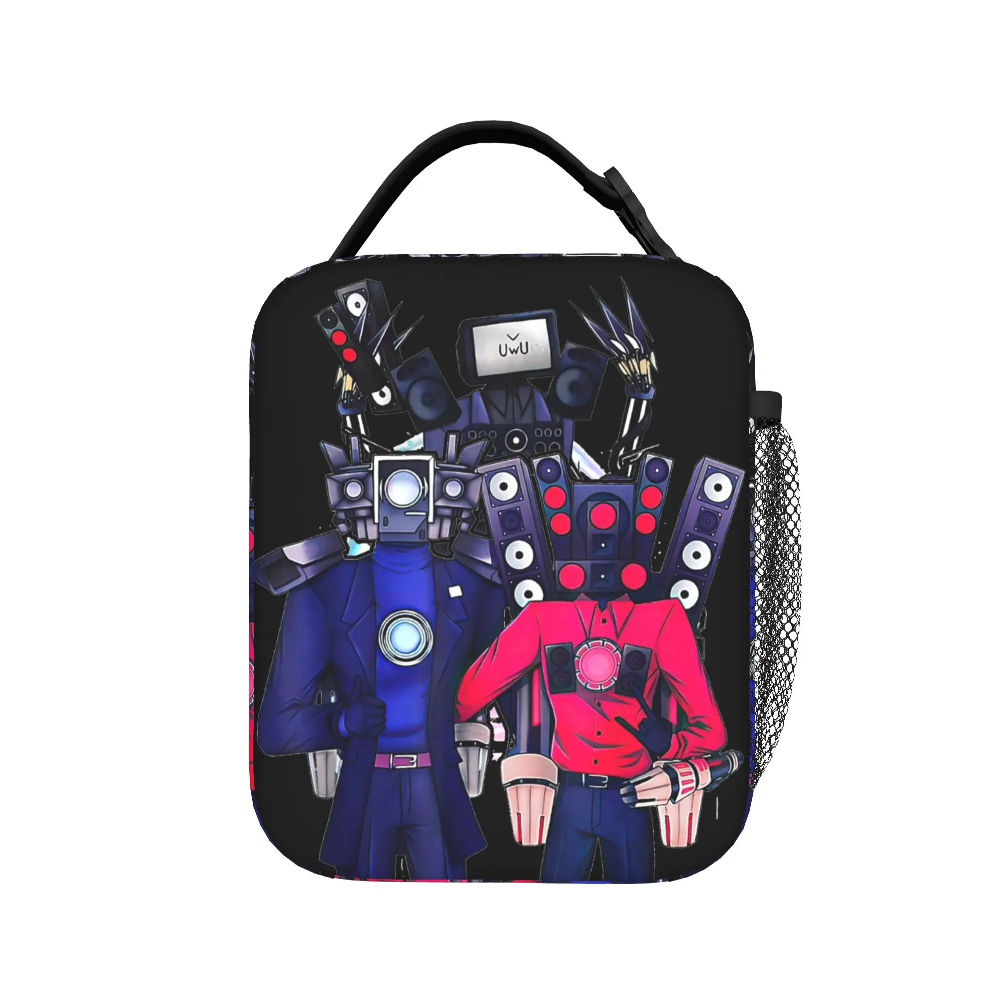 Speakerman and Cameraman Skibidi Toilet Insulated Lunch Bags High Capacity  Reusable Cooler Bag Lunch Box Tote Food Bag