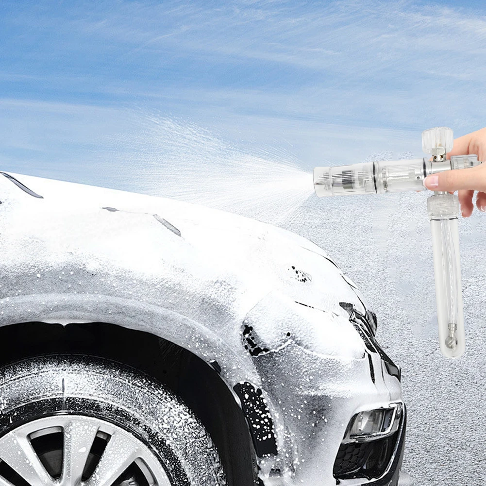 35ml Soap Foam Spray Bottle with 1/4 Inch Quick Connector Pressure Washer Gun Adjustable Foam Spray Pot for Cleaning Cars