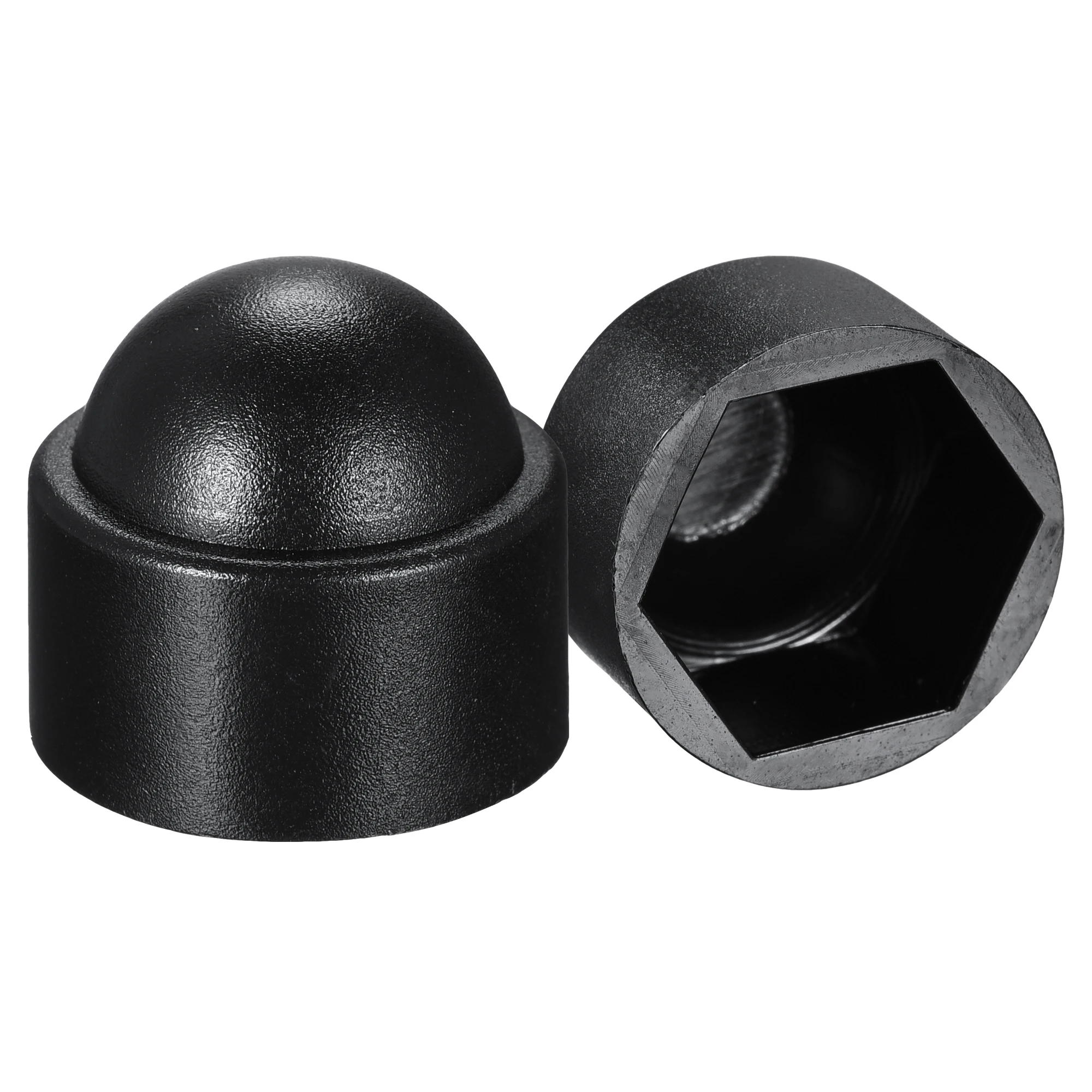 

Uxcell 100Pcs Plastic Dome Bolt Nut Protection Cap M12 / 19mm Hex Screw Cover Black for Protecting Bolts And Nuts