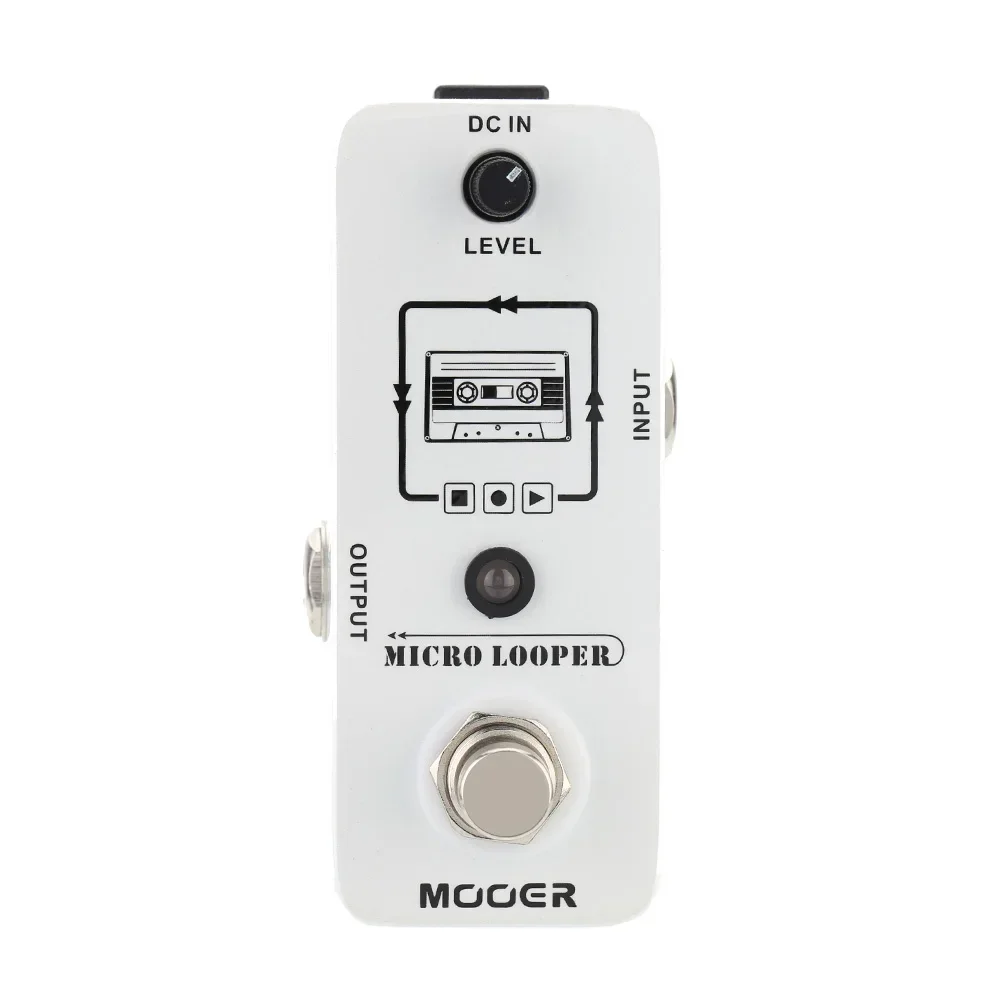 Mooer MLP1 마이크로 루퍼 미니 루프 녹음 페달, 일렉트릭 기타 효과 페달, 최대 녹음 시간 30 분