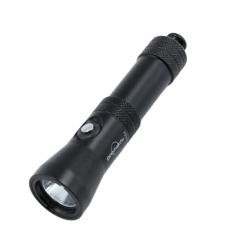 DL-B30 Aluminum Alloy Diving Flashlight IP68 100M 5 modes 18650 Backup Rechargeable Dive Light